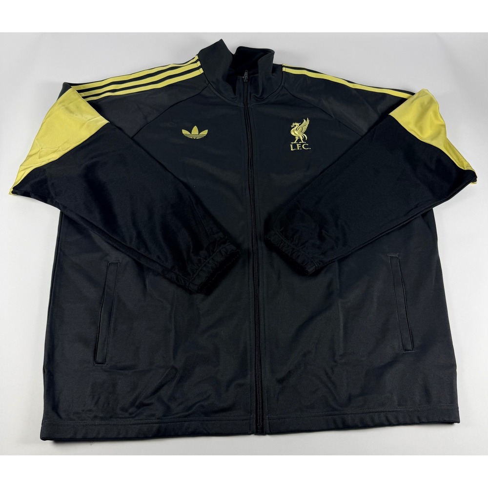 Adidas Liverpool FC LFSTLR Track Men's 2XL Black Yellow KC7802 NWT